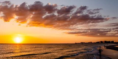 Lido Beach Sunset Stock-Fotos