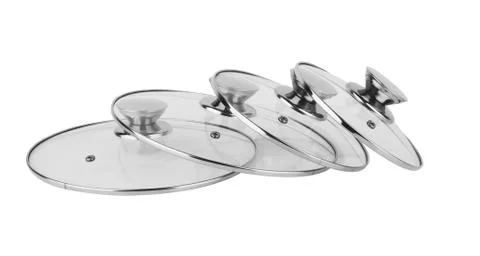 Lids for pots isolated Stock Photos