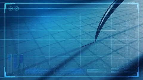 Lie detector and tech data 1 Stock Footage 85402877
