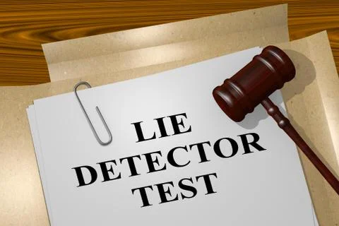 Lie Detector Test concept Stock Illustration