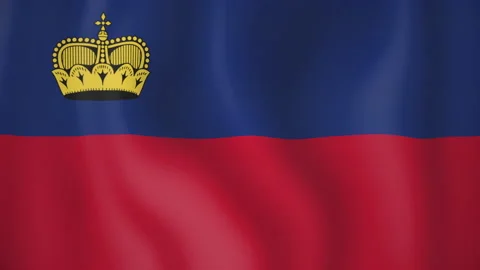 Liechtenstein animated flag. Seamless loop. 4K Stock Footage 145445109