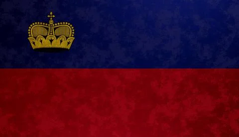 Liechtenstein flag 3d render background Stock Illustration