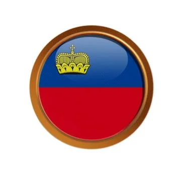 Liechtenstein flag Stock Illustration