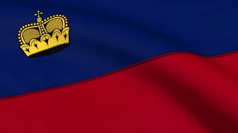 Liechtenstein Flag Loop Stock Footage 241252544