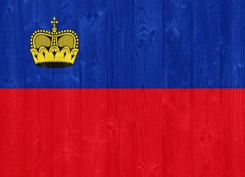 Liechtenstein flag Stock Photos