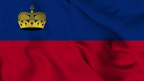 Liechtenstein flag seamless waving Stock Footage 168214740
