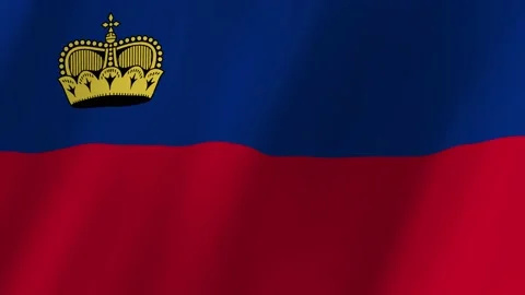 Liechtenstein flag waving animation Vídeos de archivo 221375879
