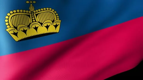 Liechtenstein Flag Waving Stock Footage 12207168