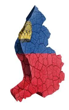 Liechtenstein map Stock Illustration
