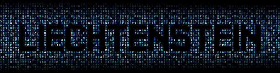 Liechtenstein text on hex code illustration Stock-Illustration