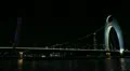 Liede Bridge, Canton Tower, Guangzhou, China, Pearl River, Tianhe District, IFC HD Footage