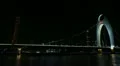 Liede Bridge, Canton Tower, Guangzhou, China, Pearl River, IFC, Time Lapse HD Footage