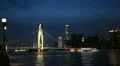 Liede Bridge, International Finance Center, IFC, Pearl River, Guangzhou, China HD Footage