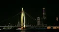 Liede Bridge Pearl River GuangzhouInternational Finance Center, IFC Time Lapse HD Footage