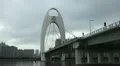 Liede Bridge, Pearl River, Tianhe District, Guangzhou, Guangdong, Canton, China HD Footage
