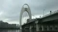 Liede Bridge, Pearl River, Tianhe District, Guangzhou, Guangdong, Canton, China HD Footage