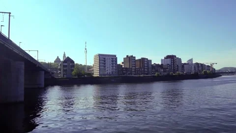 Liège, view of the Meuse. Stock Footage 308195648