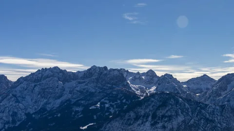 Lienz Dolomites in panning time lapse Видео 107317604
