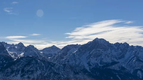 Lienz Dolomites in time lapse Stock Footage 107317303