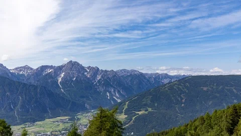 Lienz in late spring time lapse Stock Footage 122472469