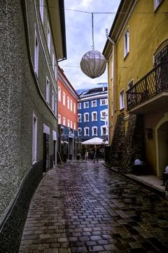 Lienz, a small Austrian city. Stock Photos