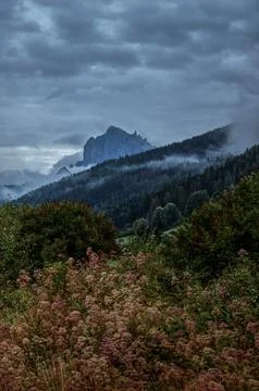 Lienz, a small Austrian city. Stock Photos