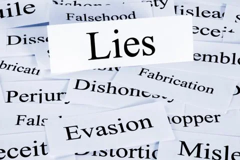 Lies concept Stock Photos