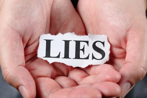 Lies Foto stock