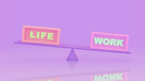 Life and work balance loop animation | Stock Video | Pond5