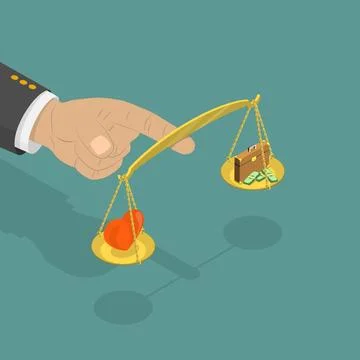 Life balance flat isometric vector concept Life balance flat isometric vec... Stock Photos