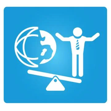 Life balance Illustrazione stock