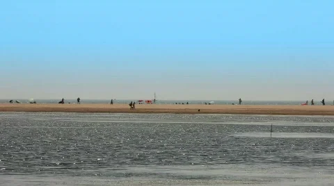 Life on the beach Stock Footage 786932