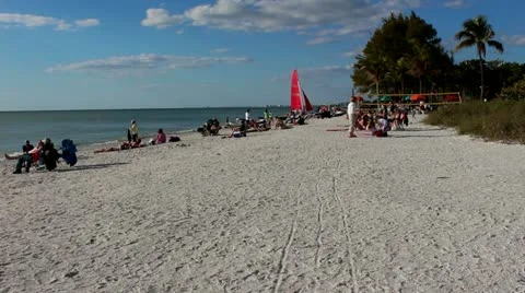 Life on the Beach - Key West Stock Footage 21783641