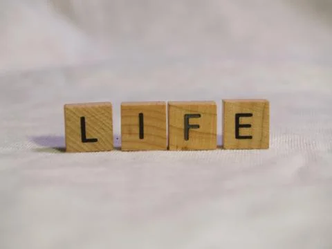 Life blocks Foto stock