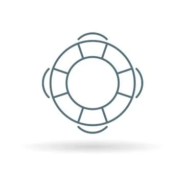 Life buoy icon Stock Illustration