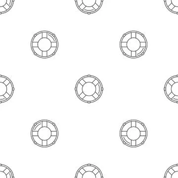 Life buoy solution pattern seamless vector イラスト素材