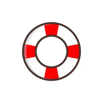 Life buoy vector graphic design illustration Stock Illustration