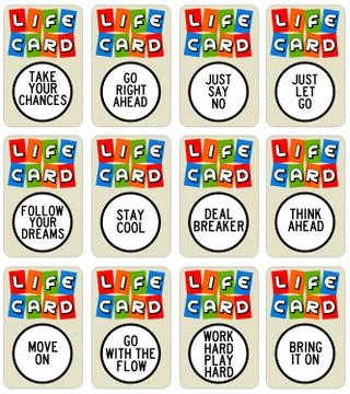 Life cards Stock Illustration
