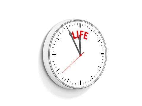Life Clock Illustrazione stock