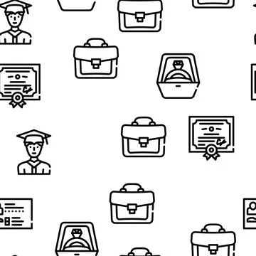 Life Cycle People Vector Seamless Pattern Stock-Illustration