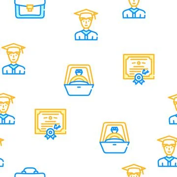 Life Cycle People Vector Seamless Pattern Stock-Illustration
