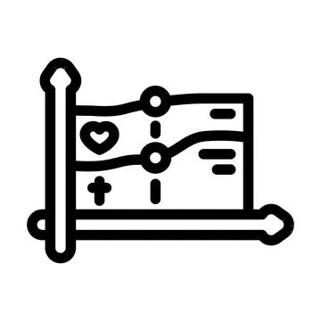 Life death comparison graph mortality line icon vector illustration Illustrazione stock