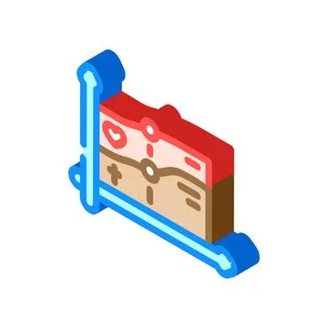 Life death comparison graph mortality isometric icon vector illustration Illustrazione stock