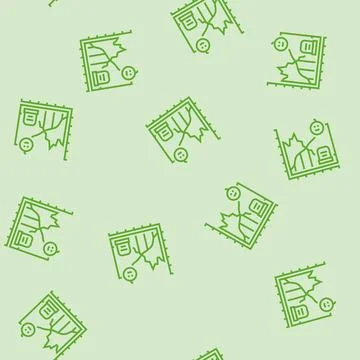 Life death comparison graph mortality line seamless pattern Illustrazione stock