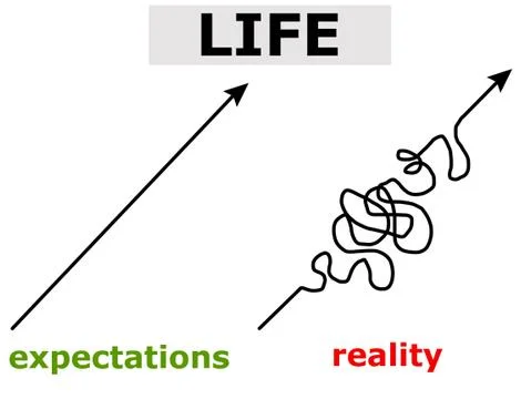 Life expectations Stock Illustration