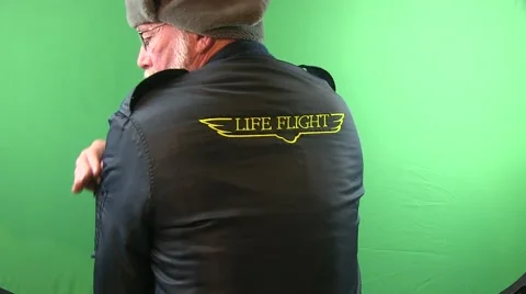 Life flight worker helps at an accident Video stock 48725255