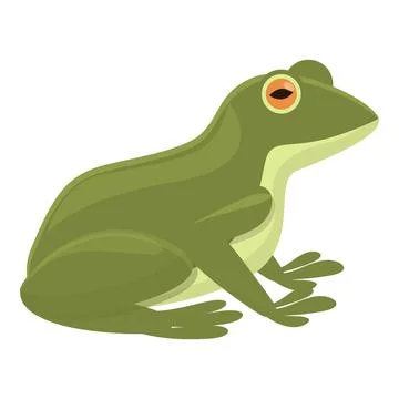 Life frog icon cartoon vector. Happy smile Stock Illustration