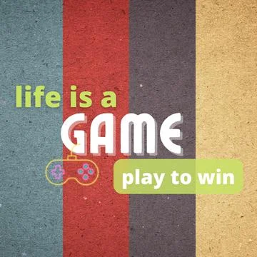 Life is a game Stock Illustration