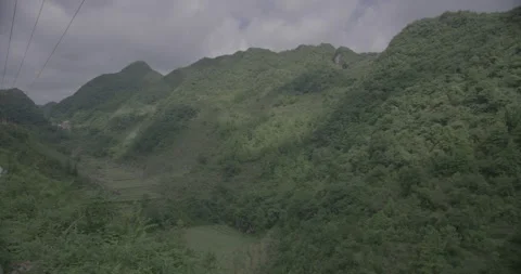 Life grows over crater Stock Footage 141371016