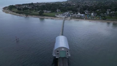 Life Guard Pier RNLI Bembridge Lifeboat Station Isle of Wight Stock Footage 249743313